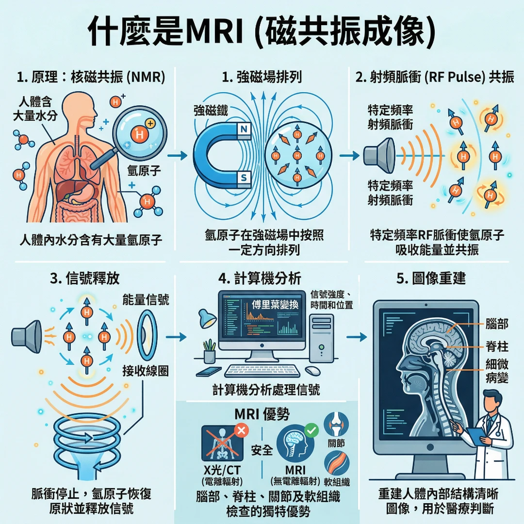 MRI(磁力共振)工作原理详解
