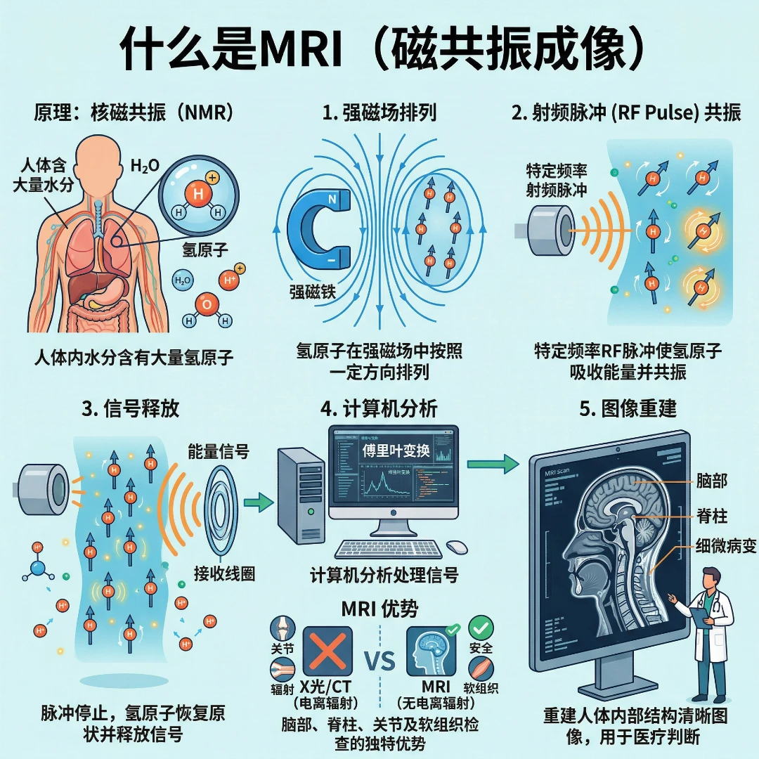 MRI(磁力共振)工作原理详解