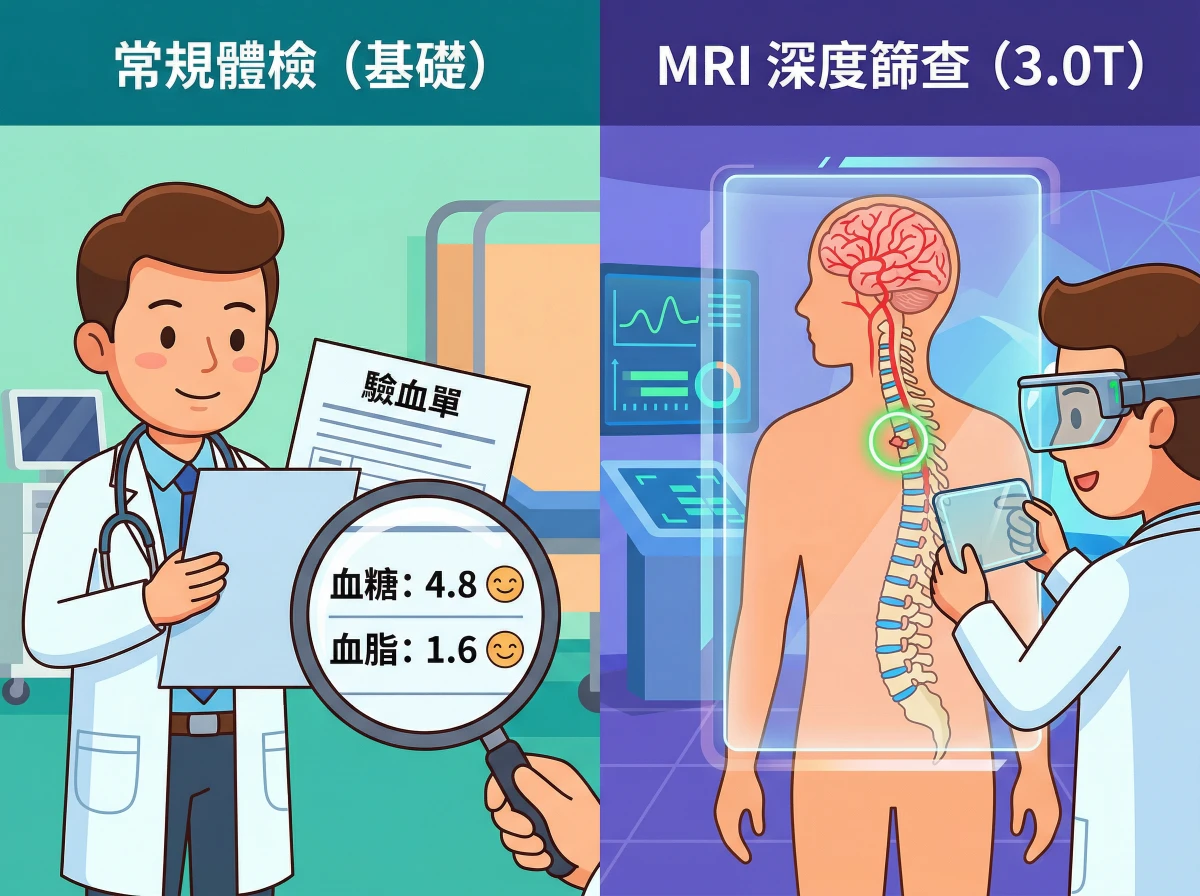 相比常规体检,MRI检查能看到更多身体健康隐患