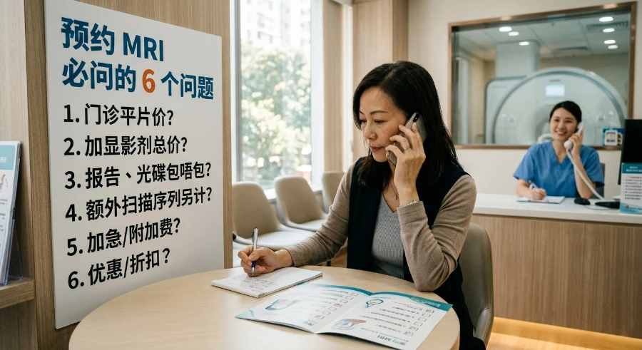 MRI检查前问清楚收费项目，才能避免产生“天价账单”