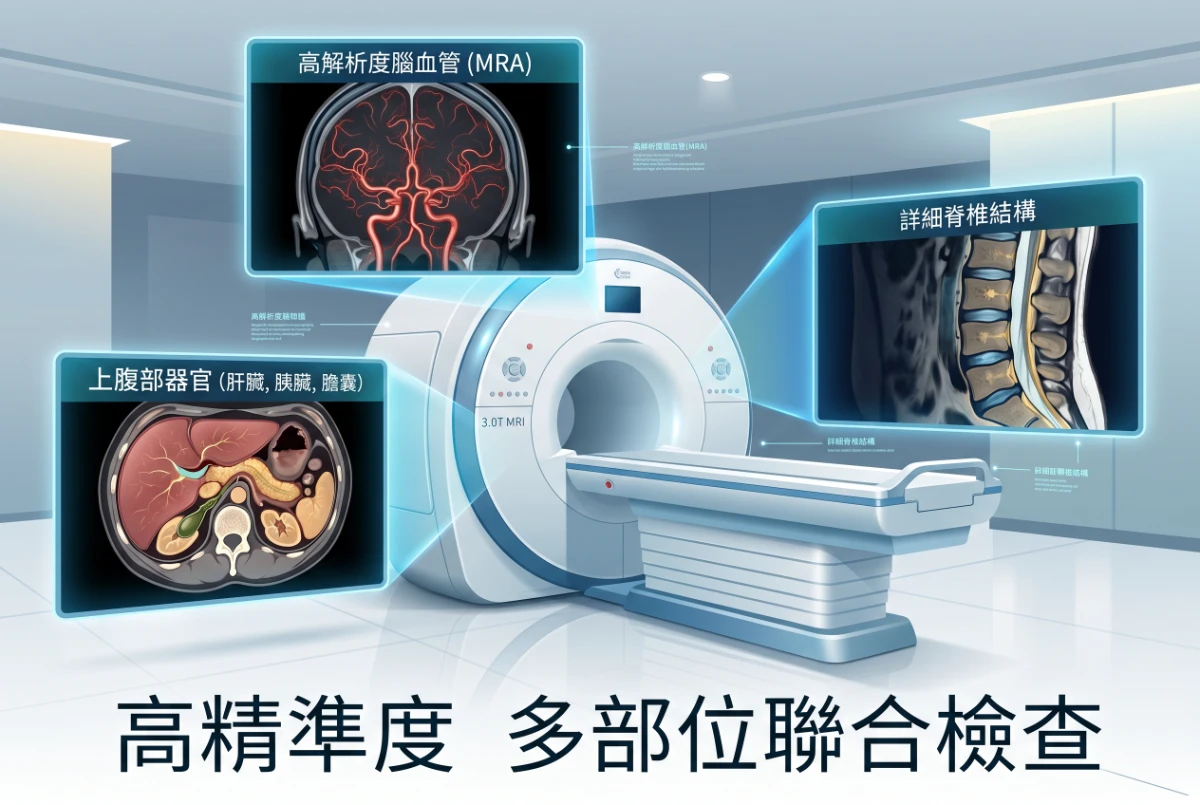 MRI高精准度、多部位联合检查